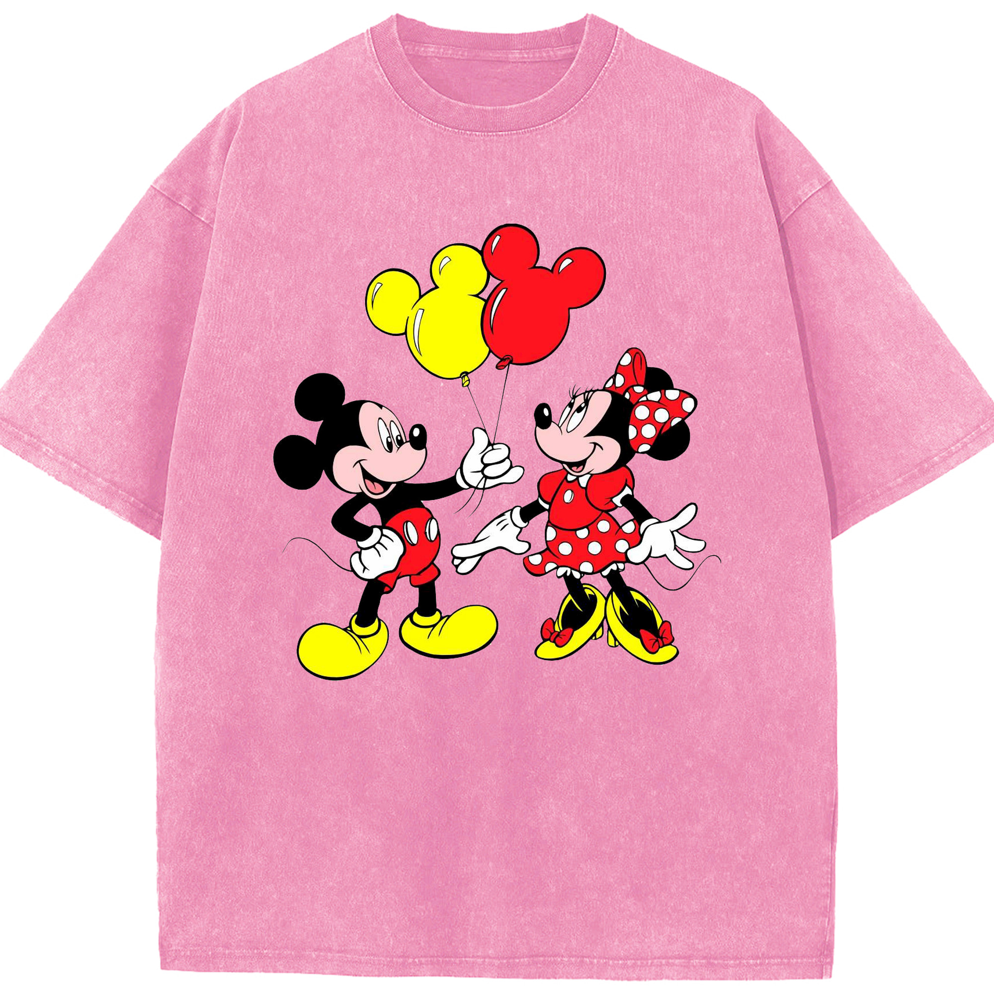 （画像用） ミッキーマウス Mickey Mouse 綿100% ヴィンテージ風 半袖Tシャツ（フロントプリント）